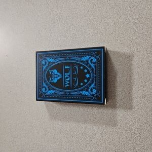Wolf Blue and Black Playing Cards (A-40)